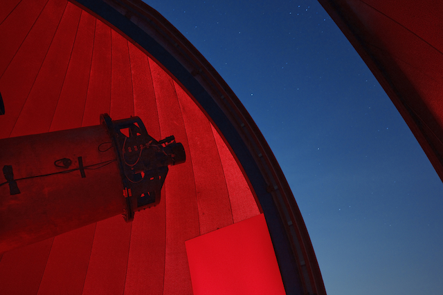 Bay 4 scope at Wallace Astrophysical Observatory